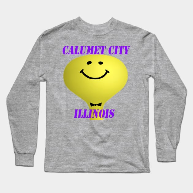 Calumet City Smiley Watertower Long Sleeve T-Shirt by CTBinDC